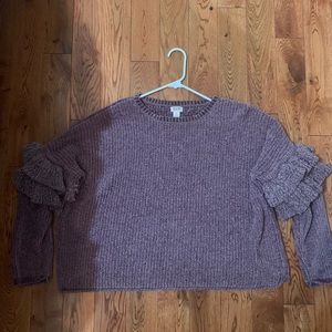 🔮 purple puffy sweater 🔮